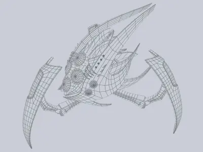 Evil mech Low-poly 3D model buy