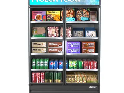 commercial refrigerator - turbo air - No-02 Low-poly 3D model