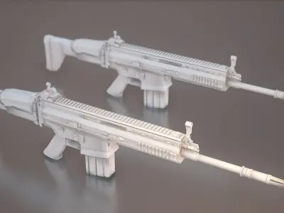 FN Rifle Free low-poly 3D model