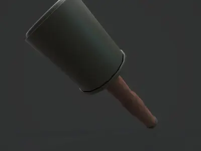 Stielhandgranate Grenade - Models and Textures Low-poly Low-poly 3D model