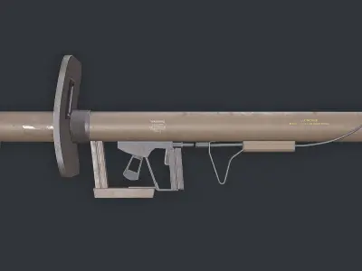 Rocket Launcher Game Ready 7   Low-poly 3D model