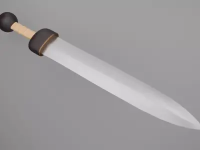 The rim sword gladius Low-poly 3D model