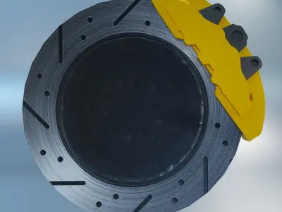 Volk Racing TE37Xt Wheel Low-poly 3D model