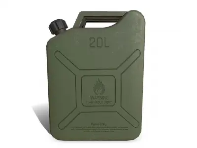 Fuel Can Low-poly PBR Free low-poly 3D model