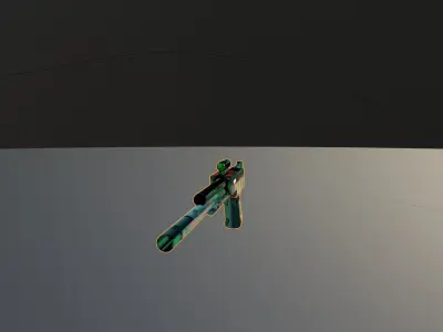 Space Shootgun Low Poly Free low-poly 3D model