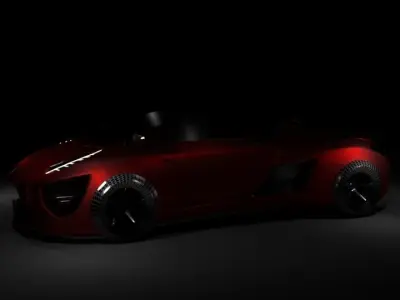 Futuristic Car AVA Concept Free low-poly 3D model