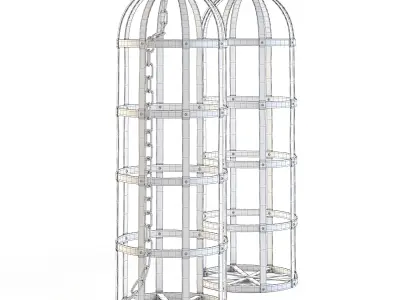 Standing Candle Holder 3D model