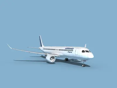 Airbus A220-300 Air France Regional 3D model