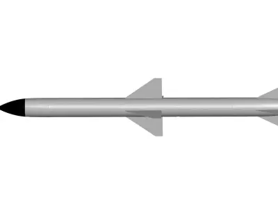 AIM-7 Sparrow 3D model