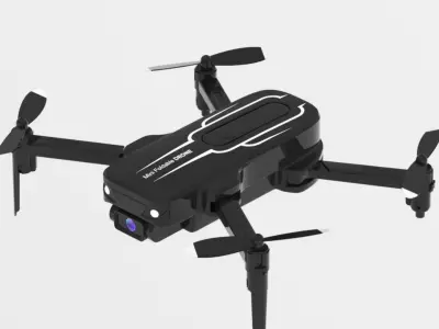 Drone with Camera for Adults Kids Low-poly 3D model