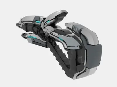 Me2 Gun Geth Plasma Shotgun 3D model