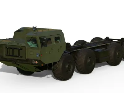 MAZ-543 M Uragan Truck 3D model