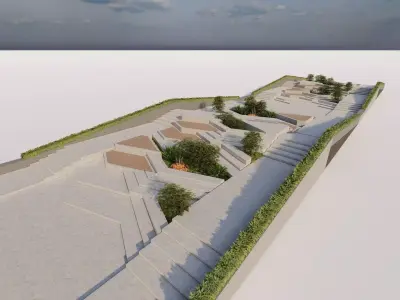 park-public park-Private Park Landscape 3D model