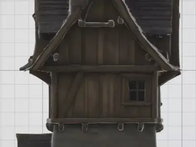 Medieval House 3D Model 3D model