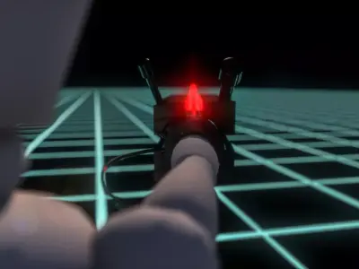 Gravity Particle Launcher  Blame Tsutomu Nihei Low-poly 3D model