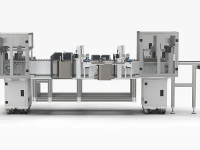 Automatic 18650 Battery X-Ray Testing Machine 3D model