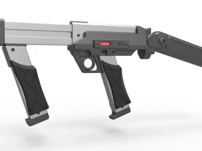 Blaster rifle from the movie Lost in space 1998 3D model