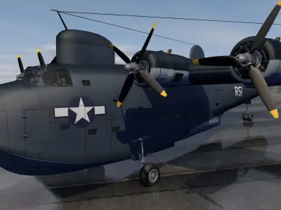 Consolidated PB2Y-3 Coronado 3D model