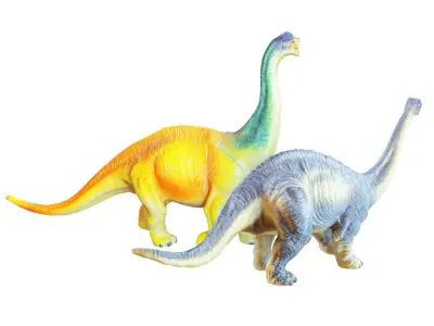 Two Toys Dinosaurs Brachiosaurus and Diplodocus 3D model