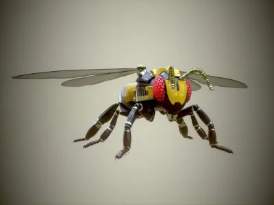 mechanical bee 3D model