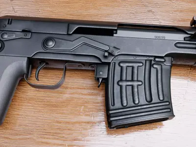 SVDS rifle Low-poly 3D model