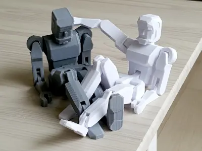 Figuer Elegant Man  Woman Duo 3D print model