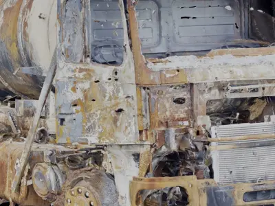 USCANS Ukraine Cars set 4 Low-poly 3D model