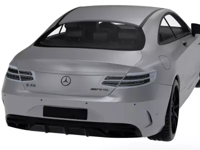 Mercedes-Benz S-Class Low-poly 3D model