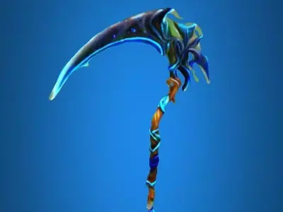 Water Element Scythe Low-poly 3D model