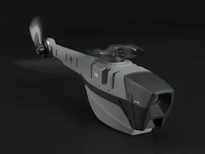 Black hornet drone 3D model