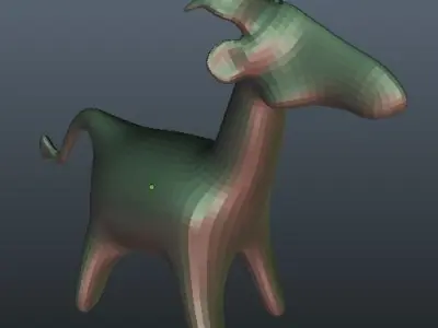 mountain goat Free low-poly 3D model