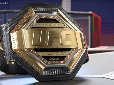 UFC Heritage Championship Belt 3D model buy