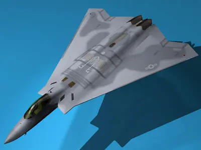 FB-22 fighter jet 3D model