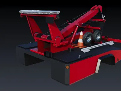 Wrecker tow Body Low-poly 3D model
