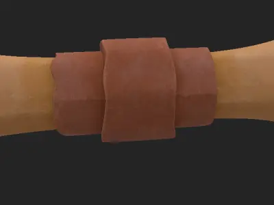 Letter PBR lowy poly Free low-poly 3D model