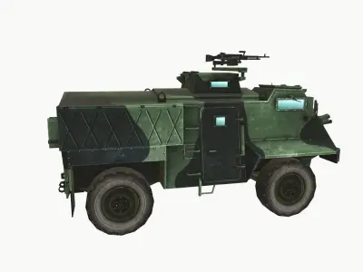 AT105 Saxon Low-poly 3D model