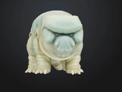 Tardigrade Wonder Toy Model STL OBJ 3D model