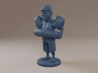 Donald Trump Swimmingpool 3D print model