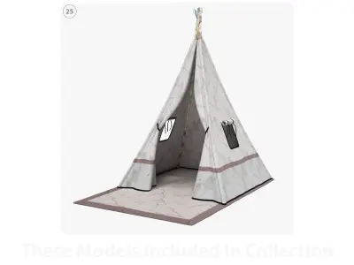 Child-boy room items 3D model