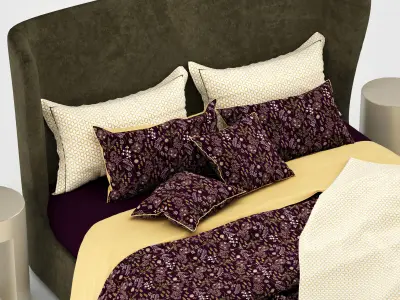 Turpault Lauren meridiani classic bed Free 3D model