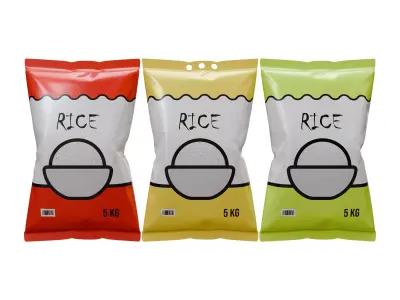 Rice Packaging 3D model