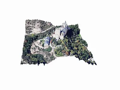 Castle of Segovia-Alcazar Low-poly 3D model