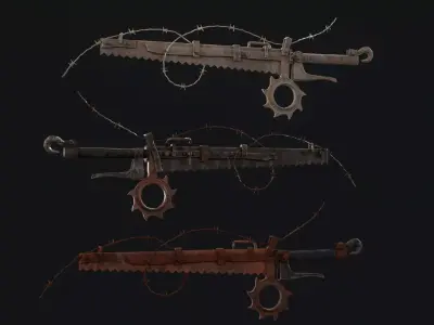 Zombie Saw Low-poly 3D model