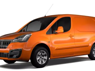 Peugeot Partner Van L2 2017 3D model