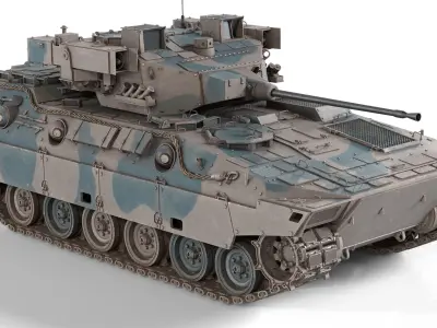 5 Military Vehicles Collection v14 Low-poly 3D model