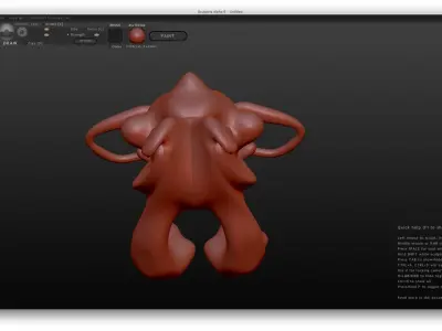 Petintosch animal with eyes 3D model