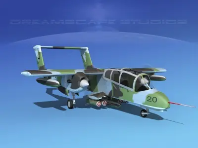 Rockwell OV-10 Bronco USMC 3 3D model