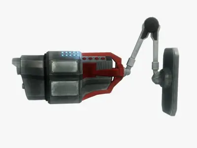 Security camera 04 sci-fi low poly rigged Low-poly 3D model