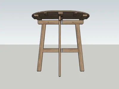 Table outdoor foldable IKEA ASKHOLMEN 3D model
