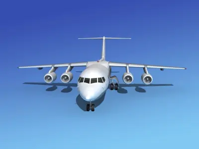 BAe 146-300 Unmarked 1 3D model